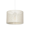 GloboStar® CLAIRIE 203-0137 Μοντέρνο Κρεμαστό Φωτιστικό Καπέλο Μονόφωτο 1 x E27 IP20 Λευκό Ύφασμα - Μ30 x Π30 x Υ93cm