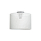 GloboStar® CILIO 203-0150 Μοντέρνο Φωτιστικό Οροφής Καπέλο Μονόφωτο 1 x E27 IP20 Λευκό Διάτρητο Ύφασμα - Μ30 x Π30 x Υ21cm