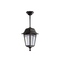 GloboStar® SOLME 203-0209 Vintage Κρεμαστό Φωτιστικό Φαναράκι Μονόφωτο 1 x E27 IP44 Μαύρο Πλαστικό Σώμα - Μ15 x Π15 x Υ50cm