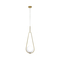 GloboStar® DROP 201-0034 Vintage Κρεμαστό Φωτιστικό Μπάλα Μονόφωτο 1 x E27 IP20 Χρυσό Μέταλλο με Γαλακτερή Μπάλα - Μ20 x Π25 x Υ80cm