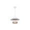 GloboStar® GLORA 201-0089 Vintage Κρεμαστό Φωτιστικό Καμπάνα Μονόφωτο 1 x E27 IP20 Λευκο Μέταλλο με Μπεζ Σχοινί - Μ30 x Π30 x Υ54cm