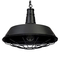GloboStar® BARN 01048 Vintage Κρεμαστό Φωτιστικό Καμπάνα Μονόφωτο 1 x E27 IP20 Μαύρο Μέταλλο - Μ46 x Π46 x Υ25cm