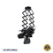 GloboStar® BROADWAY 01140 Vintage Φωτιστικό Οροφής Πλέγμα Μονόφωτο 1 x E27 IP20 Μαύρο Μέταλλο - Μ28 x Π25 x Υ100cm