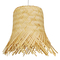 GloboStar® HAWAII 01201 Boho Κρεμαστό Φωτιστικό Καμπάνα Μονόφωτο 1 x E27 IP20 Μπέζ Ξύλο - Μ28 x Π28 x Υ25cm