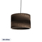 GloboStar® SANTORINI 01290 Boho Κρεμαστό Φωτιστικό Καπέλο Μονόφωτο 1 x E27 IP20 3D Καφέ Χαρτί - Μ30 x Π30 x Y20cm