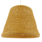 GloboStar® PLAYROOM 01332 Vintage Κρεμαστό Φωτιστικό Καπέλο Μονόφωτο 1 x E27 IP20 Μπεζ Rattan - Μ32 x Π32 x Υ27cm