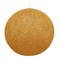 GloboStar® OCEANA 01361 Boho Κρεμαστό Φωτιστικό Μπάλα Μονόφωτο 1 x E27 IP20 Μπεζ & Χρυσό Σχοινί - Μ60 x Π60 x Υ60cm