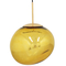 GloboStar® DIXAR 01466 Μοντέρνο Κρεμαστό Φωτιστικό Μπάλα Μονόφωτο 1 x E27 IP20 Χρυσό Γυαλί - Μ36 x Π36 x Υ45cm