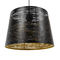 GloboStar® ACCADEMIA 01584 Μοντέρνο Κρεμαστό Φωτιστικό Καπέλο Μονόφωτο 1 x E27 IP20 Μαύρο & Χρυσό Μέταλλο - Μ35 x Π35 x Y25cm