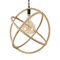 GloboStar® BELLE 01597 Vintage Κρεμαστό Φωτιστικό Πλέγμα Μονόφωτο 1 x E27 IP20 Μπεζ Σχοινί - Μ56 x Π56 x Y58cm