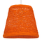 GloboStar® PLAYROOM 00997 Vintage Κρεμαστό Φωτιστικό Καμπάνα Μονόφωτο 1 x E27 IP20 Πορτοκαλί Rattan - Μ32 x Π32 x Υ27cm