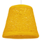 GloboStar® PLAYROOM 00998 Vintage Κρεμαστό Φωτιστικό Καμπάνα Μονόφωτο 1 x E27 IP20 Κίτρινο Rattan - Μ32 x Π32 x Υ27cm