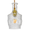 GloboStar® WHISKEY 01513 Vintage Κρεμαστό Φωτιστικό Ανάρτηση Μονόφωτο 1 x E27 IP20 Διάφανο Γυαλί - Μ13 x Π13 x Υ22cm