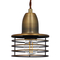 GloboStar® MANHATTAN 01454 Μοντέρνο Κρεμαστό Φωτιστικό Καμπάνα Μονόφωτο 1 x E27 IP20 Χρυσό Μέταλλο - Μ11 x Π11 x Υ14cm