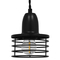 GloboStar® MANHATTAN 01456 Μοντέρνο Κρεμαστό Φωτιστικό Καμπάνα Μονόφωτο 1 x E27 IP20 Μαύρο Μέταλλο - Μ11 x Π11 x Υ14cm