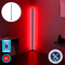 Μοντέρνο Minimal Επιδαπέδιο Μαύρο Φωτιστικό 150cm LED 24 Watt με Ασύρματο Χειριστήριο RF & Dimmer Κόκκινο GloboStar ALIEN Design GLOBO-150-4