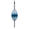 GloboStar® TEARDROP 01501 Μοντέρνο Κρεμαστό Φωτιστικό Ανάρτηση Τρίφωτο 3 x G4 Τιρκουάζ Γυαλί - Μ16 x Π16 x Υ66cm