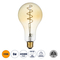 GloboStar® 99164 Λάμπα LED Soft S Spiral Filament E27 PS30 CHERRY Γλόμπος 4W 280lm 360° AC 220-240V IP20 Φ9.5 x Υ13.4cm Ultra Θερμό Λευκό 2200K με Μελί Γυαλί Dimmable - 3 Χρόνια Εγγύηση