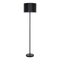 GloboStar® ASHLEY 00822 Μοντέρνο Επιδαπέδιο Φωτιστικό Μονόφωτο 1 x E27 IP20 Μαύρο Μέταλλο με Μαύρο Ύφασμα - Μ35 x Π35 x Υ145cm