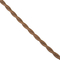GloboStar® 77625 Πλεκτό Υφασμάτινο Καλώδιο 1m 2 x 0.75mm² Καφέ Ανοιχτό