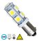 GloboStar® T4W BA9S 81285 Λάμπα Αυτοκίνητου LED 9 SMD 5050 3W 450lm 360° DC 12V IP20 Ψυχρό Λευκό 6000K