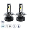 GloboStar® 82022 H4 F2 Line KIT Βασικού Φωτισμού Αυτοκινήτου & Φορτηγού 3rd Generation Can-Bus Series LED CREE CXB COB 30/60W 7000lm DC 12V Αδιάβροχο IP65 Ψυχρό Λευκό 6000K