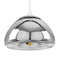 GloboStar® CRISTIN 00756 Μοντέρνο Κρεμαστό Φωτιστικό Ανάρτηση Μονόφωτο 1 x G4 Ασημί Γυαλί - Μ18 x Π18 x Υ13cm