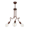 GloboStar® ASPECT 00788 Μοντέρνο Φωτιστικό Οροφής Πλέγμα Τρίφωτο 3 x E27 IP20 Χάλκινο Μέταλλο - Μ42 x Π42 x Υ60cm