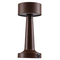 GloboStar® BELLA 76507 Μοντέρνο Επιτραπέζιο Φωτιστικό Πορτατίφ LED 1.5W 105lm 120° DC 5V Επαναφορτιζόμενο με Μπαταρία Li-ion 1800mAh - Διακόπτη Αφής με 3 Εντάσεις Φωτισμού Θερμό Λευκό 2700K Dimmable - Φ9 x 21cm - Σκούρο Καφέ