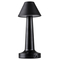 GloboStar® MOLLY 76515 Μοντέρνο Επιτραπέζιο Φωτιστικό Πορτατίφ LED 1.5W 105lm 120° DC 5V Επαναφορτιζόμενο με Μπαταρία Li-ion 1800mAh - Διακόπτη Αφής με 3 Εντάσεις Φωτισμού Θερμό Λευκό 2700K Dimmable - Φ10 x 23cm - Μαύρο