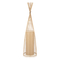GloboStar® AZORES 01755 Boho Επιδαπέδιο Φωτιστικό Μονόφωτο 1 x E27 IP20 Μπεζ Ξύλο - Μ40 x Π40 x Υ150cm