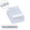 GloboStar® 70689 Ενωτικός Σύνδεσμος για Πολύχρωμη Ταινία LED RGB+CCT 12mm 6 PIN σε Πολύχρωμη Ταινία LED RGB+CCT 12mm 6 PIN Μ1.9 x Π1.5 x Υ0.7cm Διάφανο