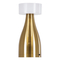 GloboStar® DOLLY 76470 Μοντέρνο Επιτραπέζιο Φωτιστικό Πορτατίφ LED 1.5W 105lm 120° DC 5V Επαναφορτιζόμενο με Μπαταρία Li-ion 1800mAh - Διακόπτη Αφής με 3 Εναλλαγές Φωτισμού CCT Θερμό - Φυσικό - Ψυχρό 1500K - 4500K - 6000K Dimmable - D9 x 21cm - Χρυσό