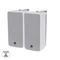 GloboStar® FDB ES106WT 98003 Facilities Speaker - Παθητικό Ηχείο Εγκαταστάσεων Επιτοίχιο με Μετασχηματιστή 100V & 16Ω - 80W RMS (320W Peak) - 1 x 6 Inches LF & 1 x 1 Inches HF - Αδιάβροχο IP65 - Λευκό - Μ18.2 x Π22.4 x Υ36.2cm - Ζεύγος