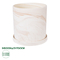 GloboStar® Artificial Garden LINDOS 20450 Πήλινο Κεραμικό Κασπώ Γλάστρα - Flower Pot Απαλό Ροζ Φ20cm x Υ20cm