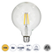 GloboStar® 99013 Λάμπα LED Long Filament E27 G125 Γλόμπος 8W 800lm 360° AC 220-240V IP20 Φ12.5 x Υ18cm Θερμό Λευκό 2700K με Διάφανο Γυαλί - Dimmable - 3 Years Warranty