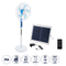 GloboStar® SOLARE-FAN 85357 Solar Fan Αυτόνομος Ηλιακός Επιδαπέδιος Ανεμιστήρας 25W 2 Λειτουργιών Ρεύματος με AC 220-240V ή με Φωτοβολταϊκό Panel 9V 15W & Επαναφορτιζόμενη Μπαταρία Li-ion 7.4V 6000mAh - 12 Ταχύτητες - Ασύρματο Χειριστήριο - Ενσωματωμένο USB 2.0 Charger Συσκευών - IP20 - Μ44 x Π37.5 x Υ132cm - Λευκό - 2 Years Warranty