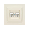 ΠΡΙΖΑ DATA CAT 6 RJ 45 ΔΙΠΛΗ ΜΠΕΖ