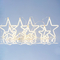 ΚΟΥΡΤΙΝΑ, 47 MINI LED, 27V ADAPTOR, ΜΕ 4 ΑΣΤΕΡΙΑ 18cm & 3 ΑΣΤΕΡΙΑ 14cm ΜΕ NEON, 4 ΕΠΕΚΤΑΣΕΙΣ ΕΩΣ 3 ΣΕΤ, ΑΣΗΜΙ ΧΑΛΚΙΝΟ ΚΑΛΩΔΙΟ, ΘΕΡΜΟ ΛEΥΚΟ LED, ΘΕΡΜΗ ΛΕΥΚΗ NEON, (150x108cm), ΠΑΡΟΧΗΣ 3m, IP44