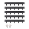 VEVOR Steel Landscape Edging 5 Packs 39 x 4in Ανθεκτικό στη σκουριά για Yard Black