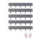 VEVOR Steel Landscape Edge 5 Packs 39 x 5in Ανθεκτικό στη σκουριά για Yard Dark Grey