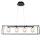 ΦΩΤΙΣΤΙΚΟ ΚΡΕΜΑΣΤΟ ΜΕΤΑΛΛΟ LED 14W 3000Κ 650Lm 80X1200mm ΜΑΥΡΟ ARTE ILLUMINA  BOX