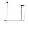 ΦΩΤΙΣΤΙΚΟ ΚΡΕΜΑΣΤΟ ΜΕΤΑΛΛΟ LED 21W 3000K 2100Lm 1400X60X1200mm ΜΑΥΡΟ ARTE ILLUMINA LINEA