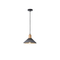 ΦΩΤΙΣΤΙΚΟ ΚΡΕΜΑΣΤΟ RUBBER WOOD&ΤΣΙΜΕΝΤΟ 1XE27 MAX 15W 250X250X180mm ΜΑΥΡΟ ARTE ILLUMINA GESSO