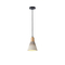 ΦΩΤΙΣΤΙΚΟ ΚΡΕΜΑΣΤΟ RUBBER WOOD&ΤΣΙΜΕΝΤΟ 1XE27 MAX 15W 160X160X220mm ΧΑΚΙ ARTE ILLUMINA GESSO