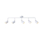 ΣΠΟΤ ΜΕΤΑΛΛΙΚΟ 5ΦΩΤΟ 5XGU10 Max 7W  800X90X230mm ΛΕΥΚΟ  ARTE ILLUMINA OLYMP
