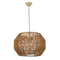 InLight Κρεμαστό φωτιστικό καφέ από σχοινί 1XE27 D:35cm (4503)