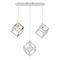InLight Κρεμαστό φωτιστικό από λευκό μέταλλο 3XE27 D:60cm (4400-3-WH-ΡΑΓΑ)