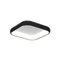InLight Πλαφονιέρα οροφής LED 78W 3CCT από μαύρο μέταλλο και λευκό ακρυλικό D:45cm (42030-Black)