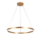 Inlight Κρεμαστό φωτιστικό LED 45W 3CCT (by switch on base) D:60cm (6095-C-Golden)